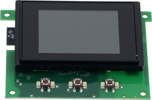 Service Display mit 3 Tasten