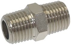 Anschluss Ø 1/8"M-1/8"M Vernickelt | Brasilia Ersatzteile