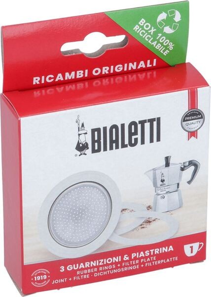 Blister 3 Dichtungen 1 Filter 1 Tasse