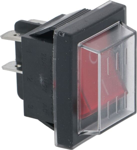 Schalter Zweipolig Rot 16A 250V | RL30/3ES/F/G 230V | Royal Ersatzteile